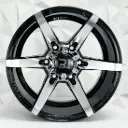 RIN 15X8 6-114.3 R1 SPORT 6032 BLACK MACHINE FACE ET-20 CB66.1