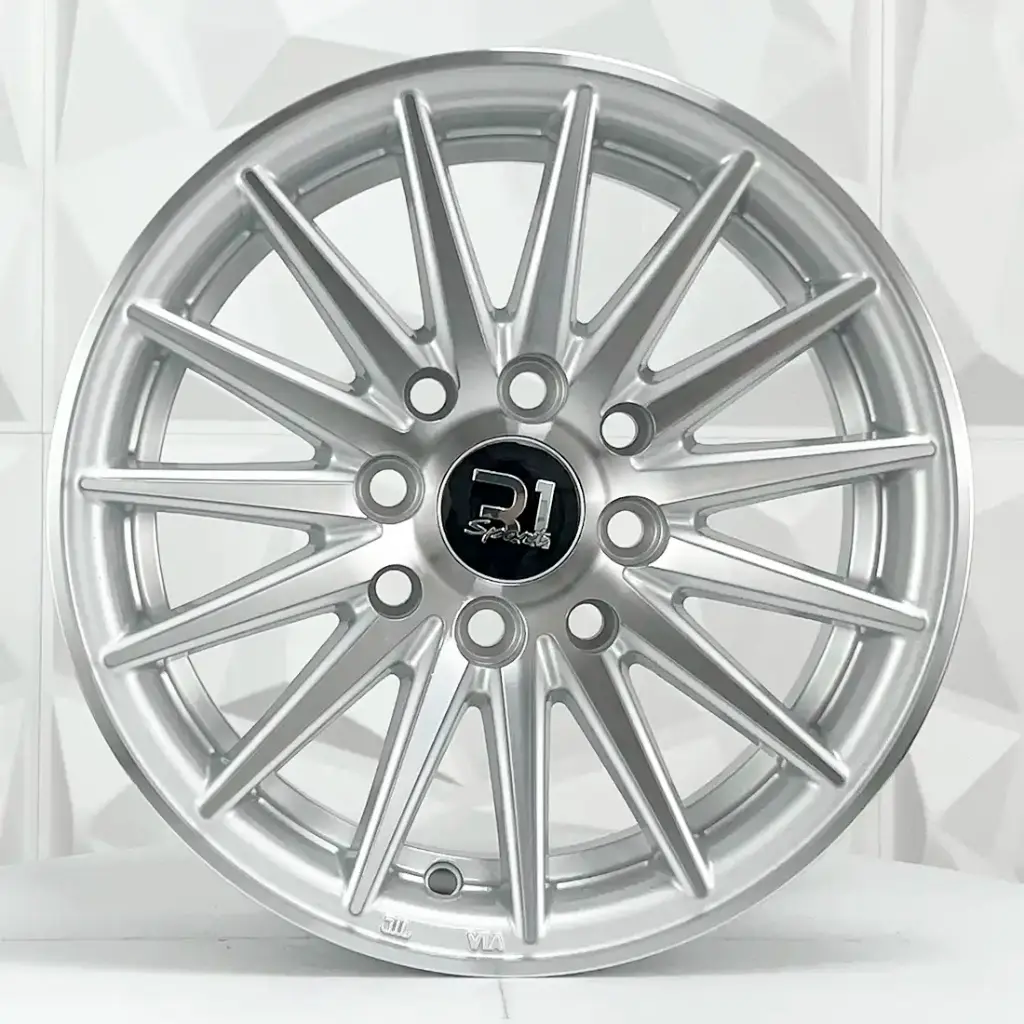 RIN 13X5.5 4-100/114.3 R1 SPORT 3041 SILVER MACHINE FACE ET25 CB73.1