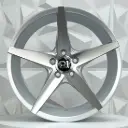 RIN 17X8.5 4-100 R1 SPORT SW459 SILVER MACHINE FACE ET26 CB73.1